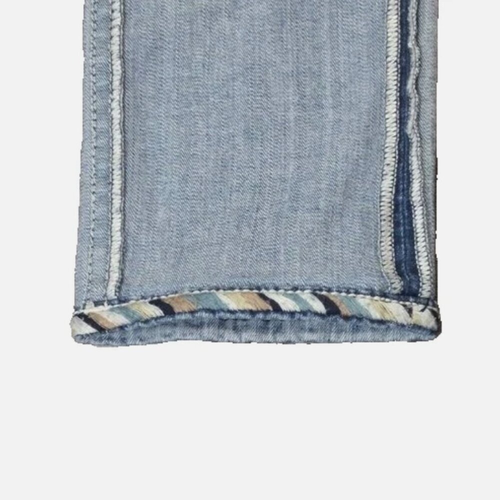 Miss Me Capri Jeans Sz 28 Fleua de Lis M3532 - Picture 6 of 12